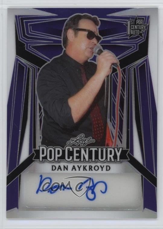 2023 Leaf Metal Pop Century Purple Prismatic /8 Dan Aykroyd #BA-DA1 Auto 05bt