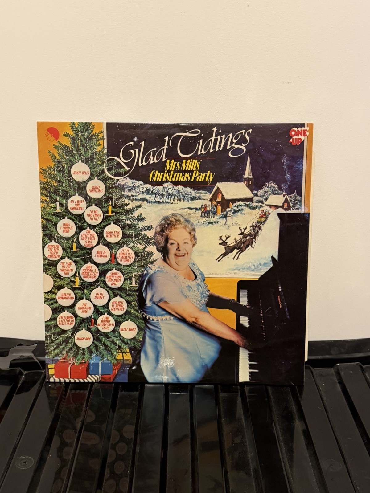 Mrs Mills Glad Tidings Mrs Mills Christmas Party Dances LP 1977 Untested