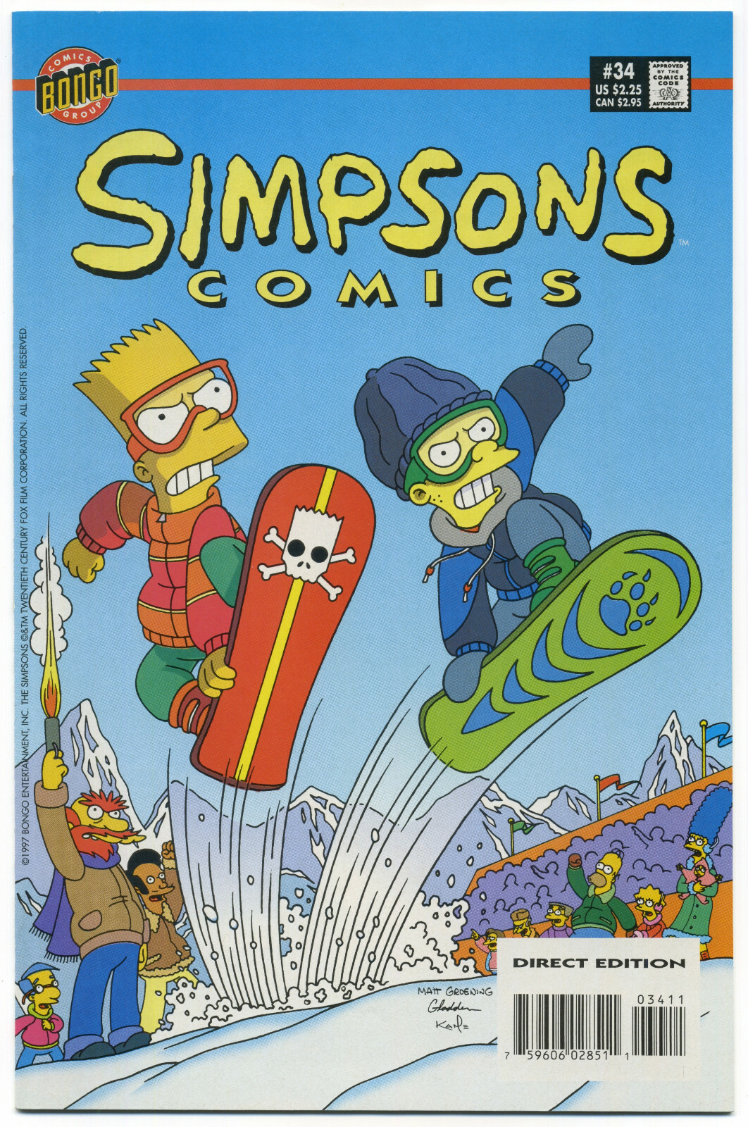 SIMPSONS COMICS #34, NM/MT 1997 Bongo Comics