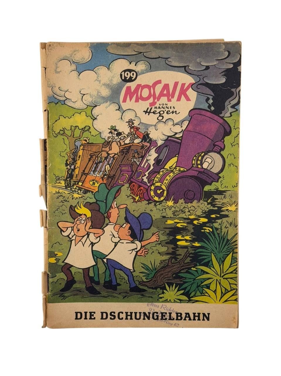 Mosaico di Hannes Hegen n. 199 Die Djungelbahn DDR Comic