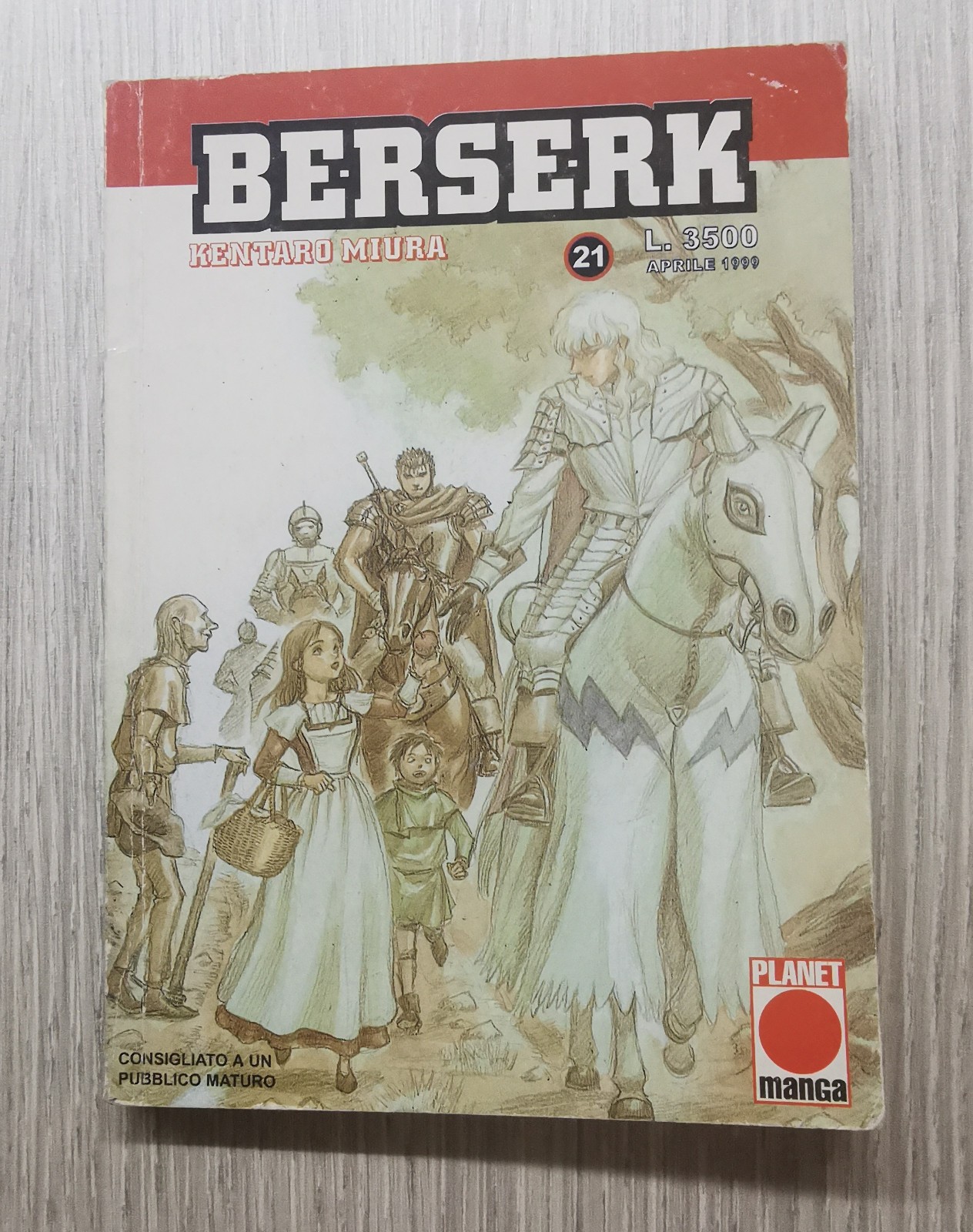BERSERK sottiletta n. 21 - kentaro miura