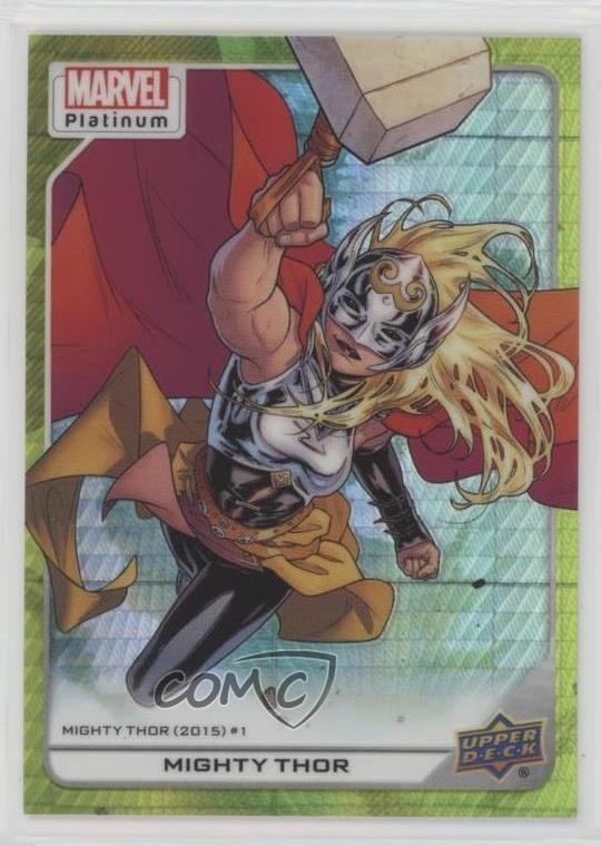2023 Marvel Platinum High Series riflettore giallo 14/399 Mighty Thor #135 02aj