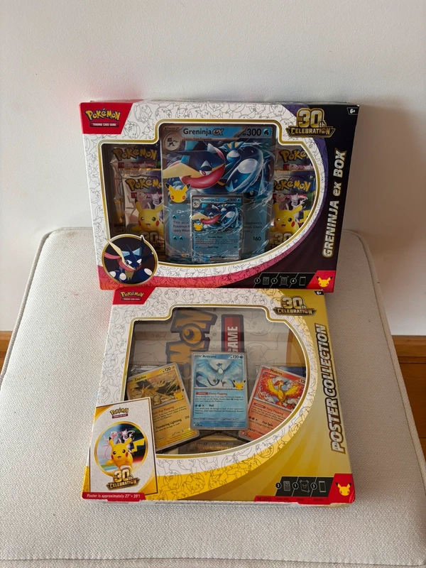 Pokemon 30th Anniversary Greninja EX Box + Poster Collection - New & Sealed | English