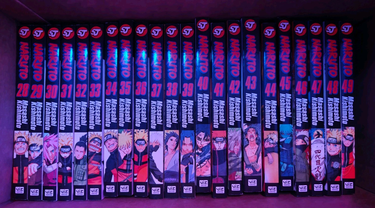Naruto Manga Lotto Vol 28-49 Set (Time Skip - Five Kage Summit)