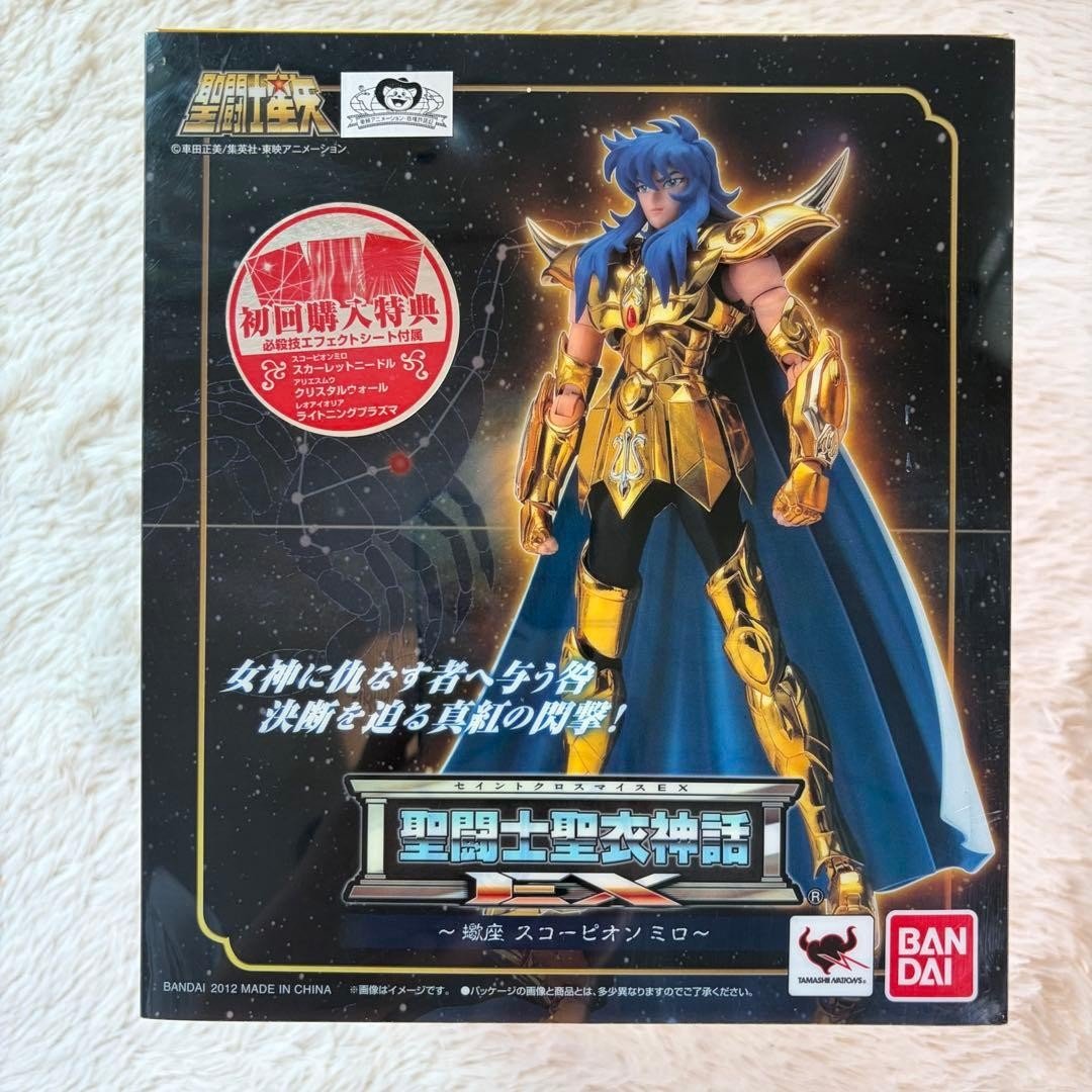 Saint Seiya Myth Cloth EX Scorpio Milo (non aperto, la scatola ha graffi)