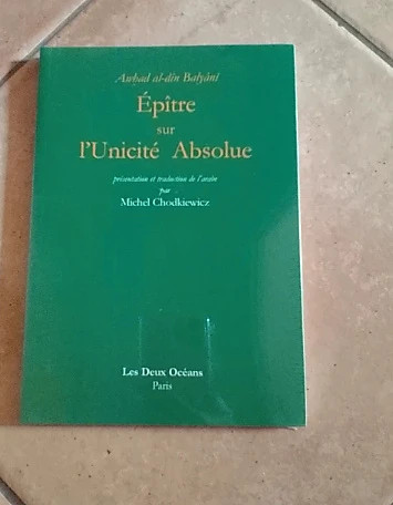 Epitre sur l'unicité absolue