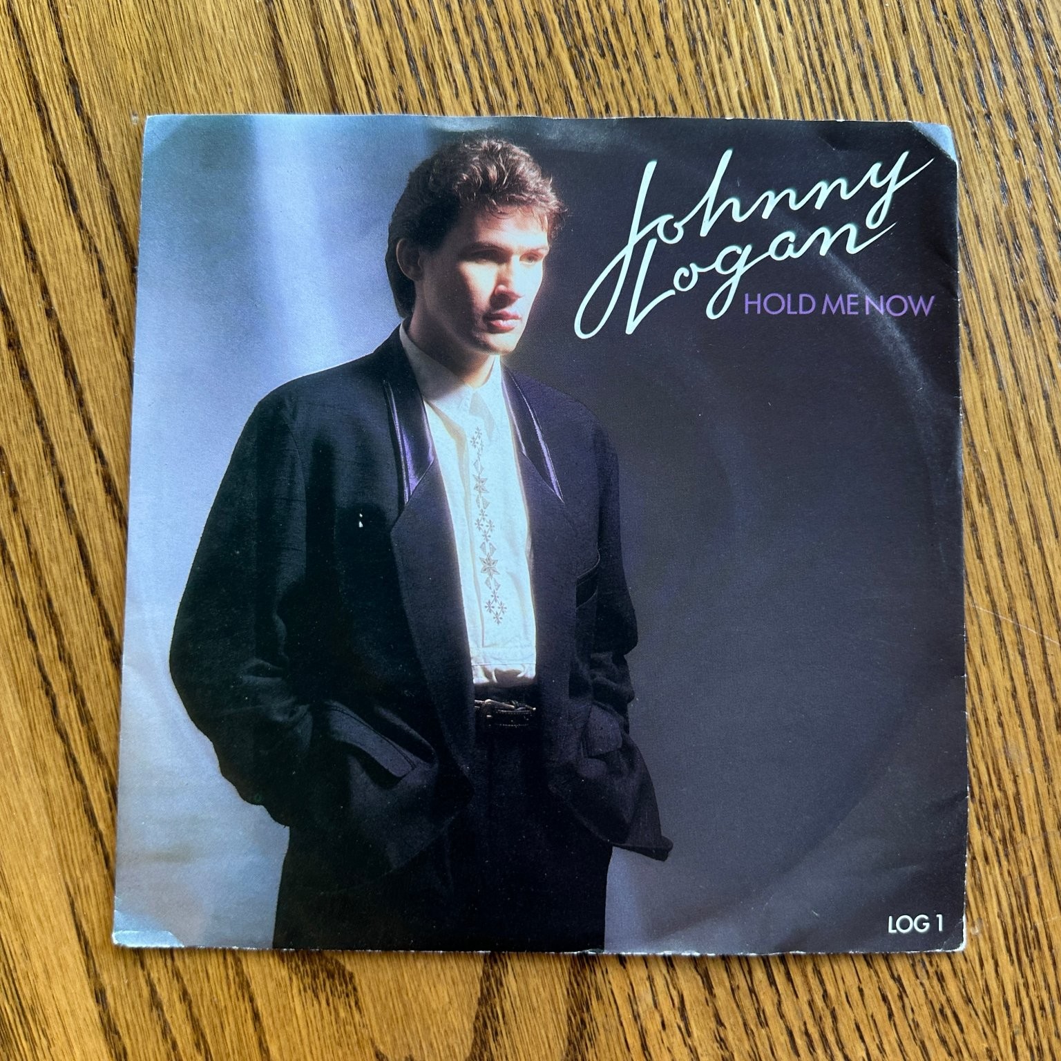 Johnny Logan – Hold Me Now 7" Single Record 1987 Epic CBS Pop 45 RPM