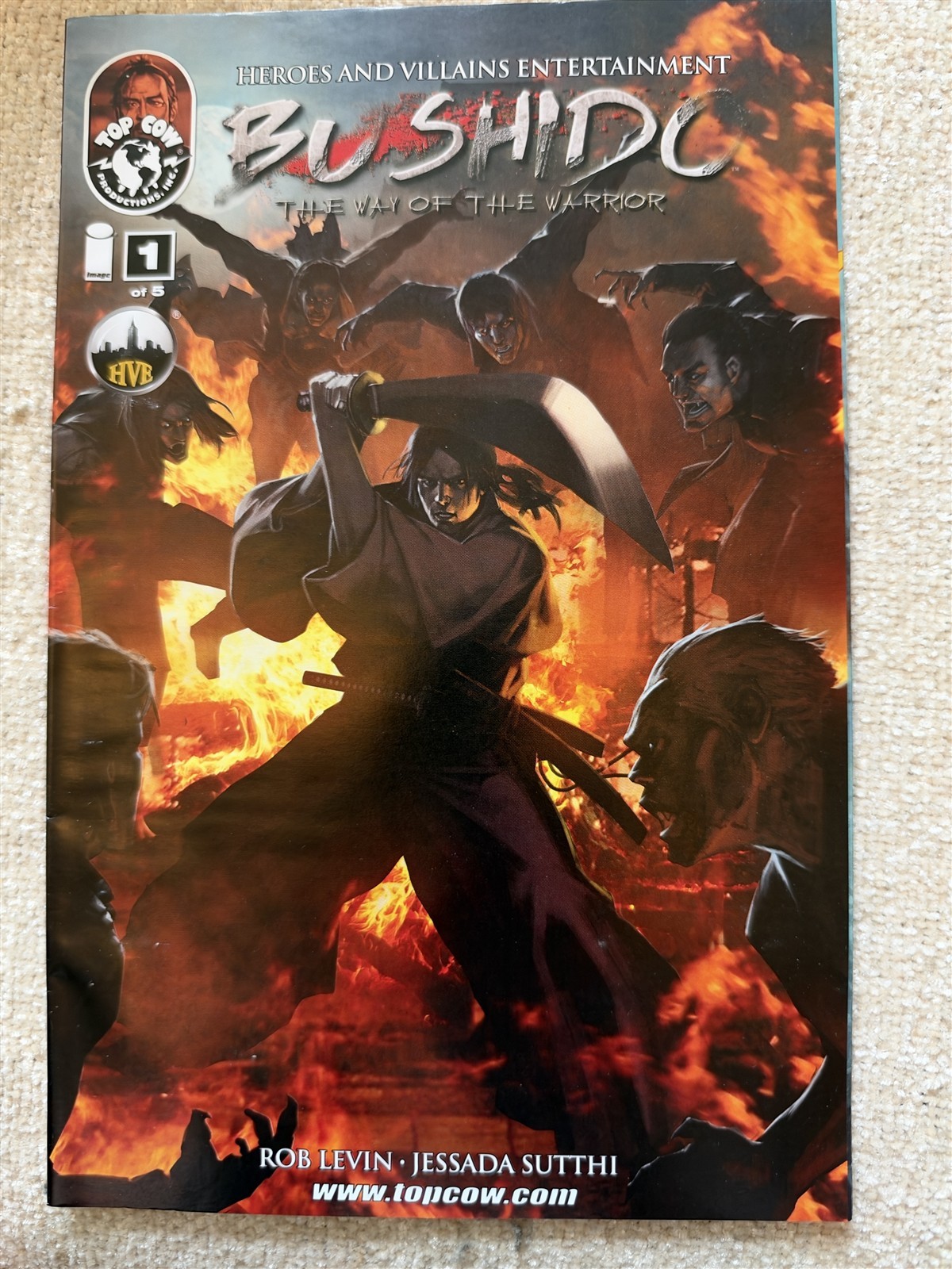 BUSHIDO #1 Top Cow Image Comics 2013 VF