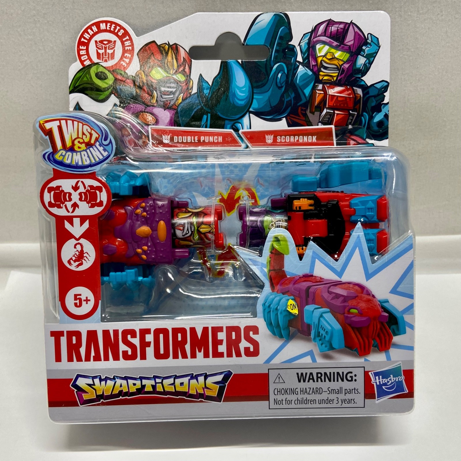 Transformers Double Punch + Scorponok Swapticons Twist + Combina Hasbro Giocattolo Nuovo