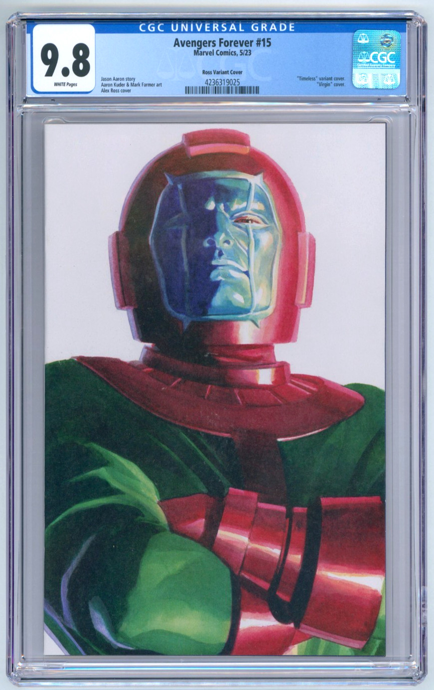 Avengers Forever #15 CGC 9.8 Alex Ross Timeless Kang Virgin variante Marvel 2023