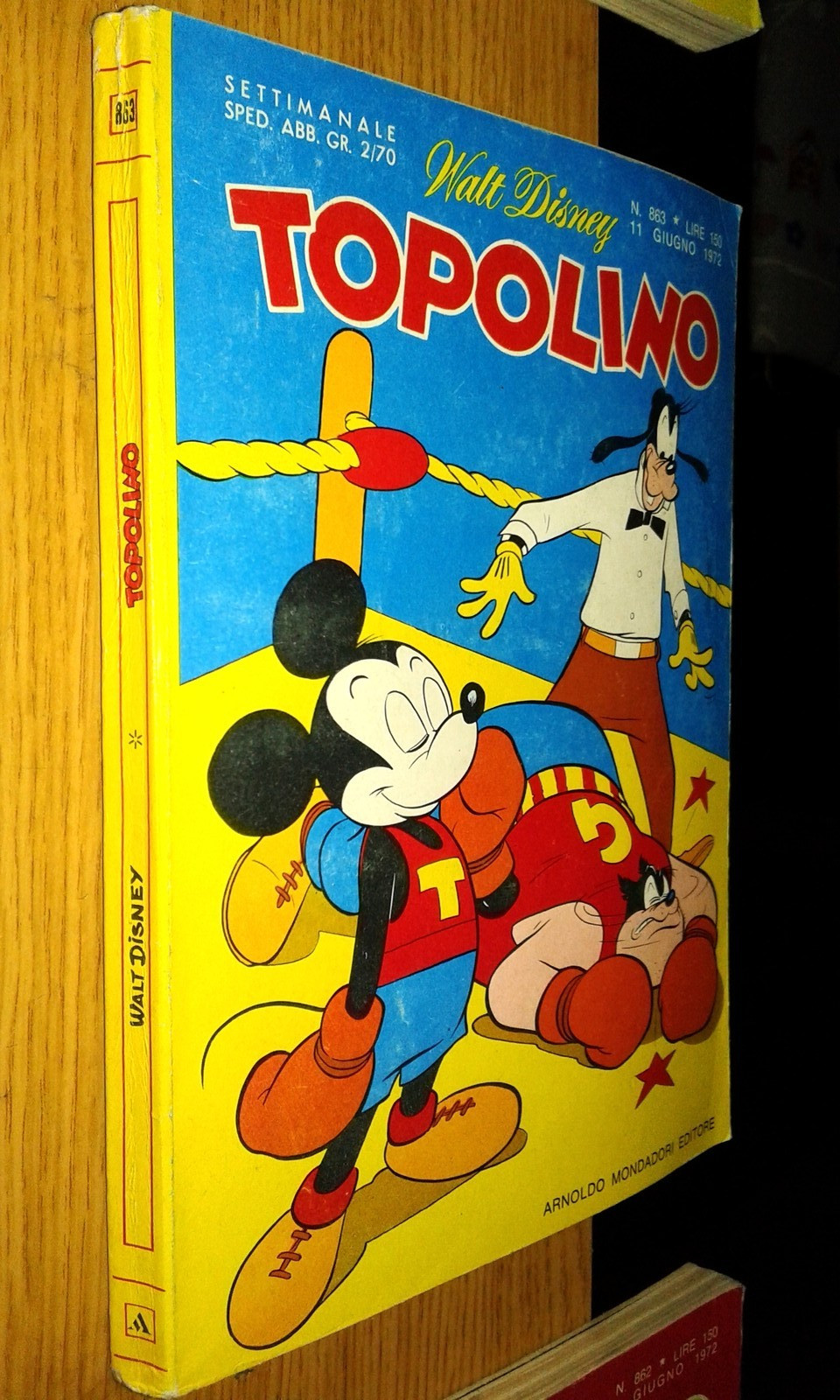 TOPOLINO LIBRETTO # 863-11 GIUGNO 1972-WALT DISNEY-MONDADORI-PRIVO BOLLINO