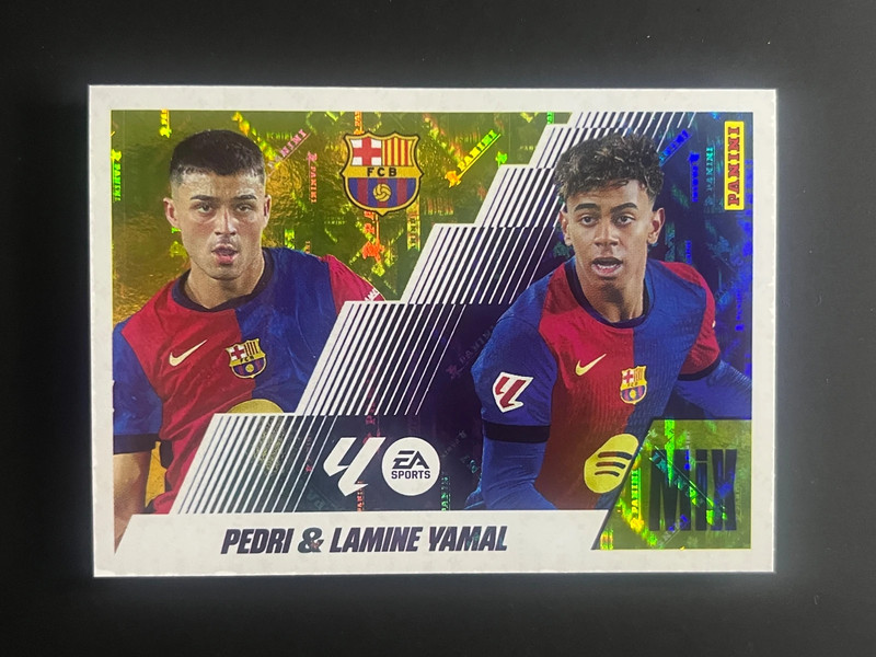 Panini Colecciones Este Liga 2025-26 Pedri & Lamine Yamal "Mix" Shiny Sticker #20