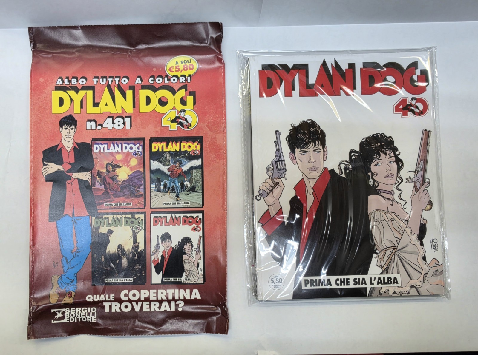 Dylan Dog n.481 Variant Angelo Stano Prima che sia l'alba, Nuovo. 