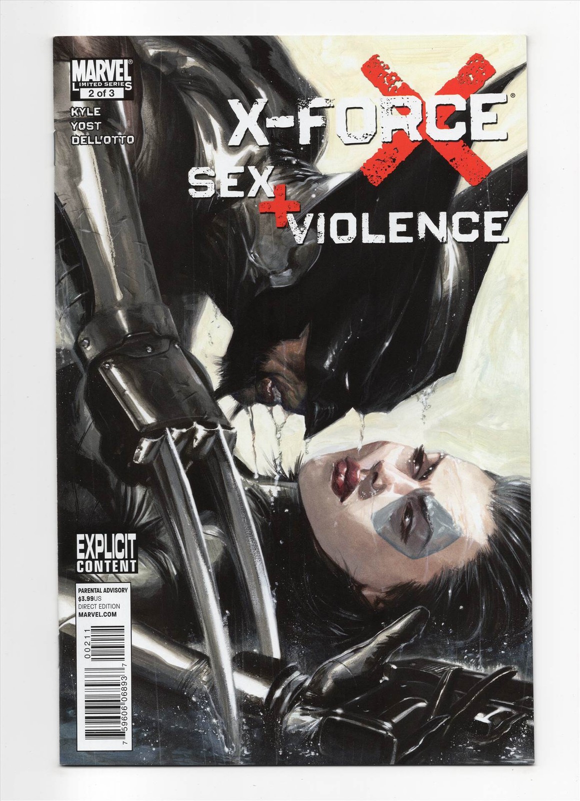 X-Force: Sex and Violence #2 quasi nuovo + 2010 Dell'Otto Cover A Wolverine Domino
