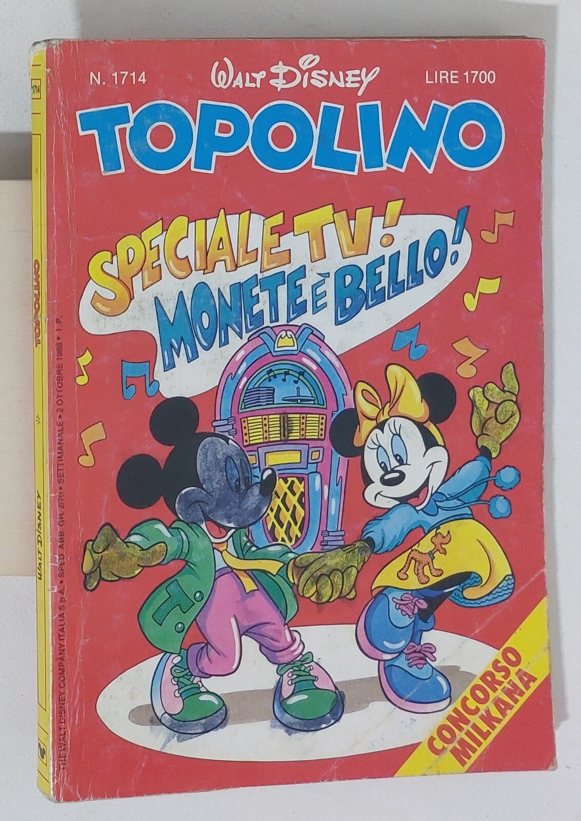 65134 TOPOLINO libretto n. 1714 - Disney 1988