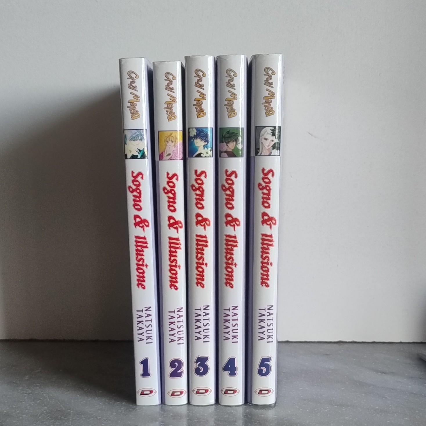Dynit Sogno & Illusione vol. 1-5 lotto manga ITA Natsuki Takaya 2006