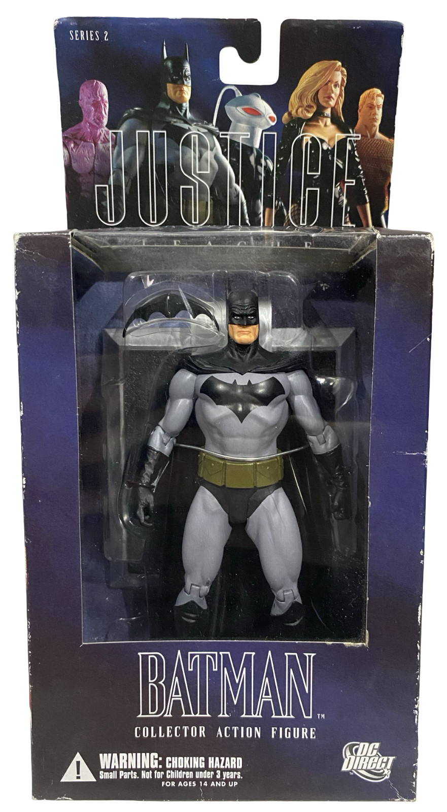 Modellino Justice League Batman by Alex Ross serie 2 NUOVO con scatola usura e pieghe
