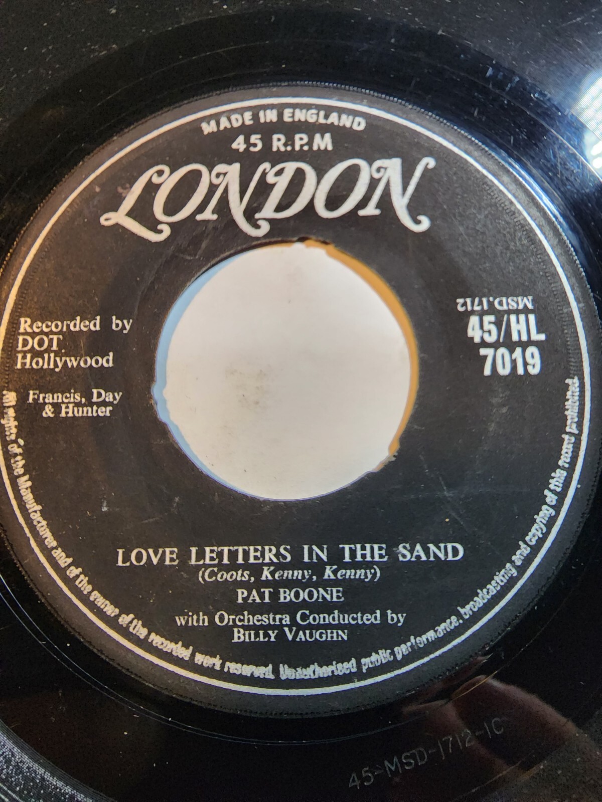 Pat Boone - Love Letters In the Sand / Bernardine - London -UK import VG F204