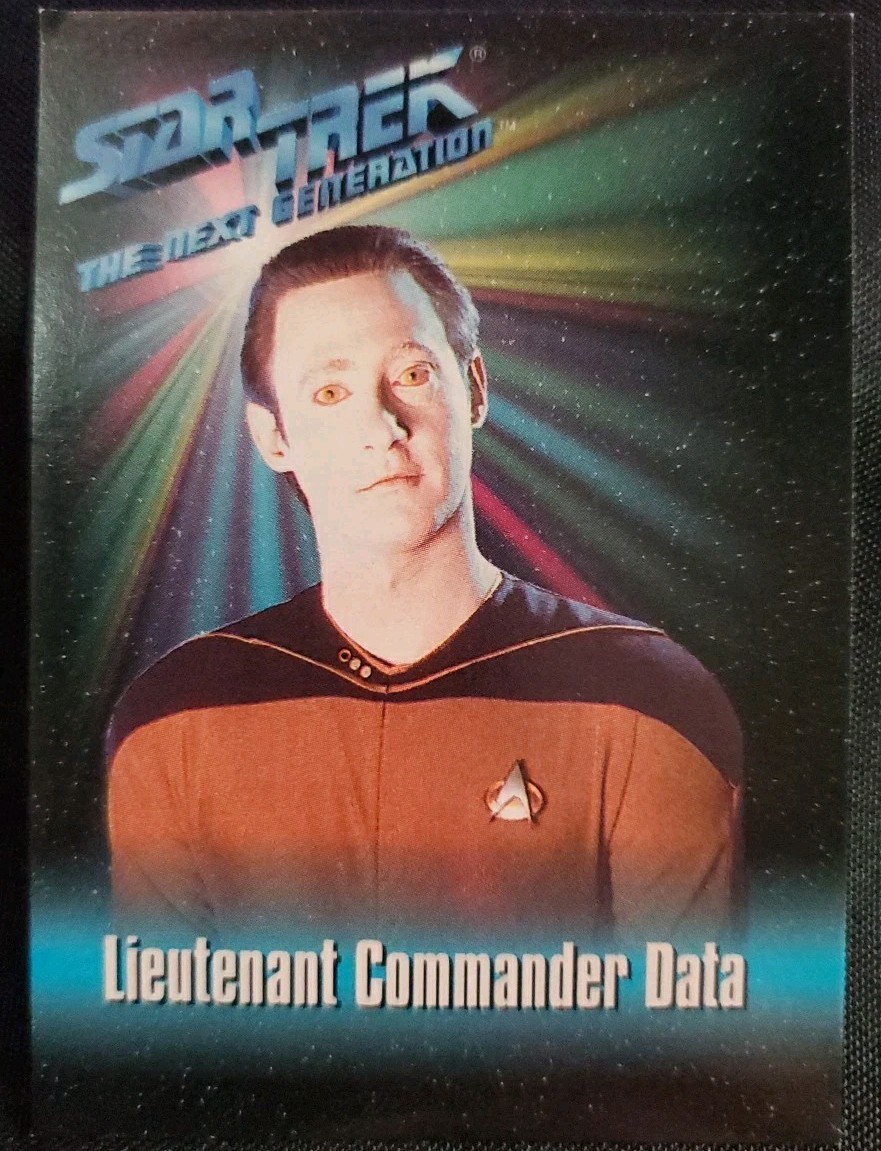 Playmates Star Trek Next Generation Action Card Tenente Comandante Data'