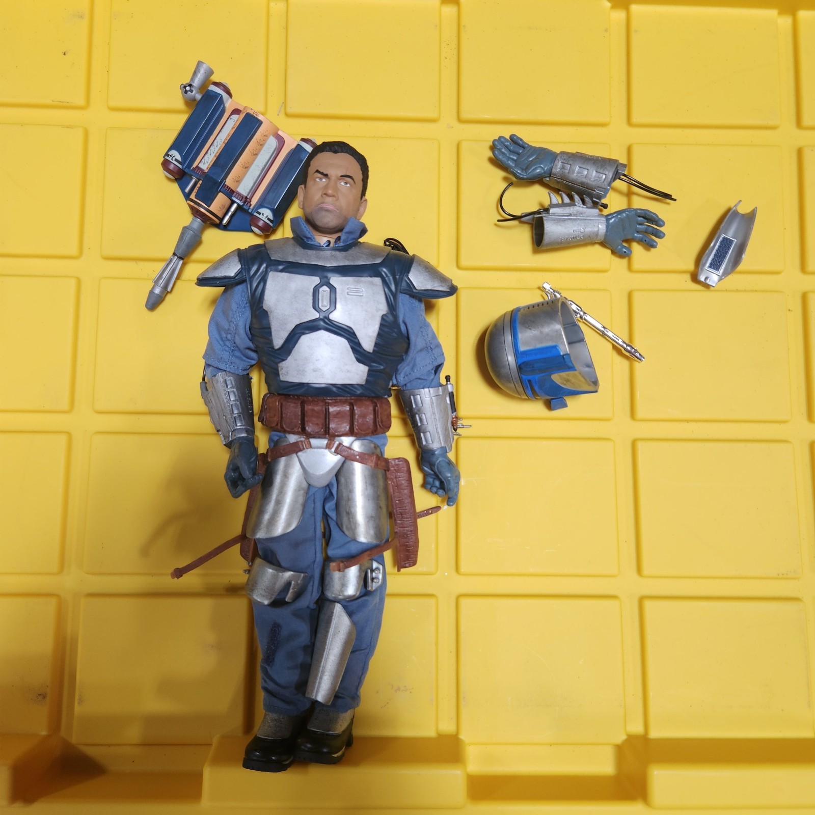 Star Wars Jango Fett 12 Inch Figure 2002 Hasbro Attack of the Clones Loose J18