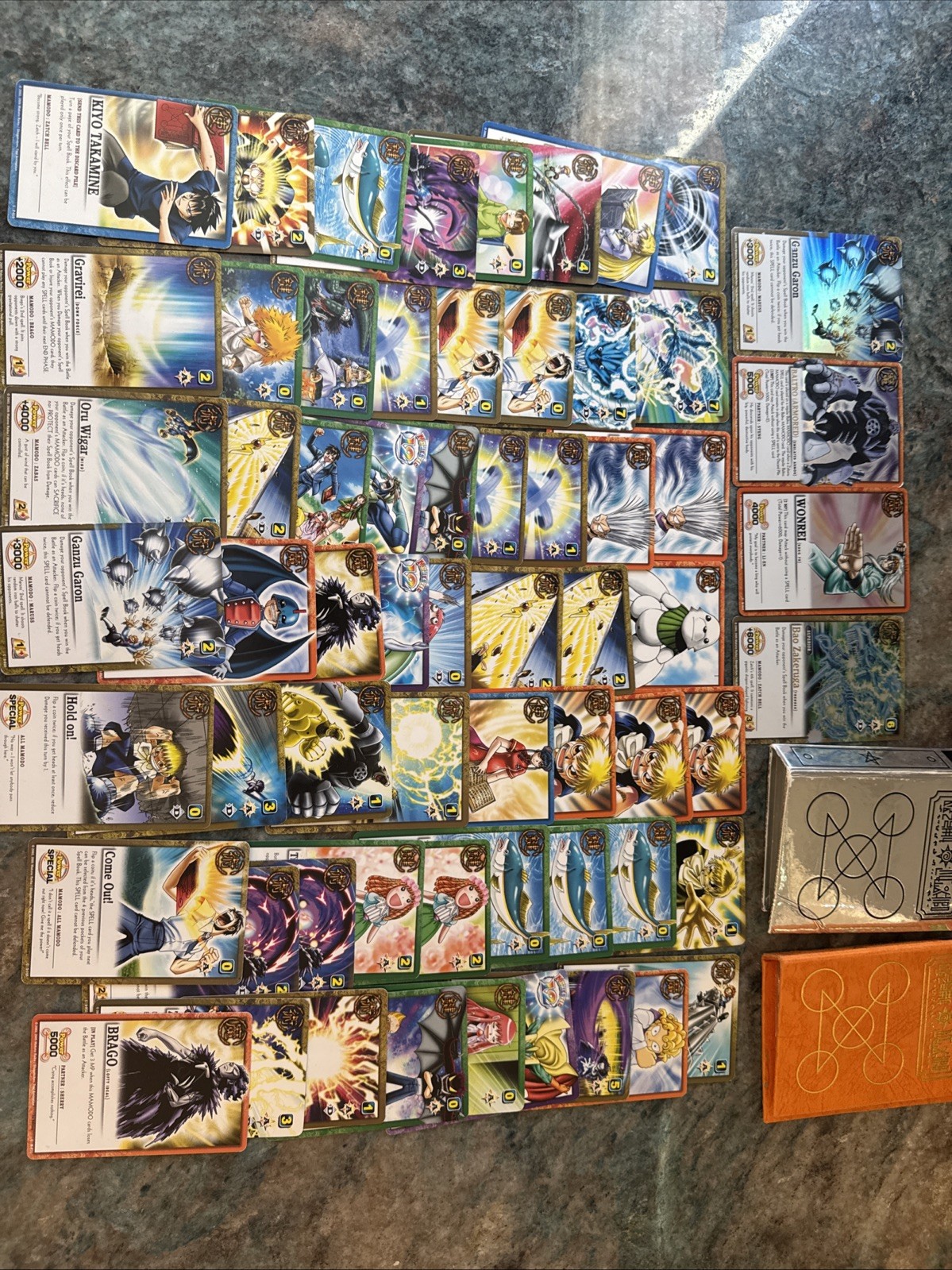 Zatchbell! Set 2 raccoglitori di carte 63 carte lotto 4 foil - Zatch Wonrei Bell & Brago