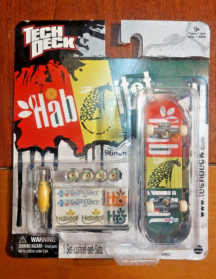 Fred Gall Habitat Tech Deck skateboard 96mm fingerboard rare NOS SEALED