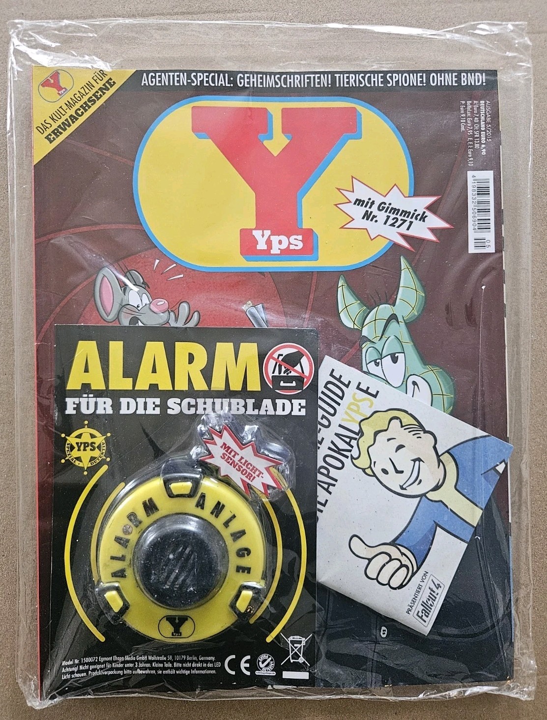 ​YPS Quaderno 1271 IMBALLO ORIGINALE NUOVO Gimmick Cassetti Allarme + Fallout 4 Special Collezionisti