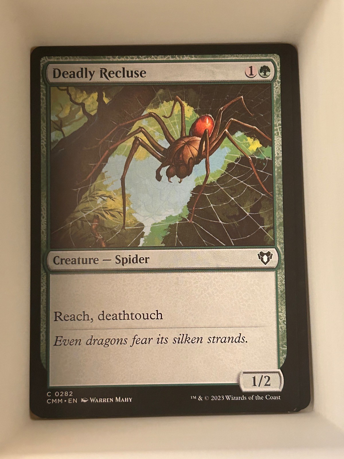 Deadly Recluse 282 Common Commander Masters Magic: The Gathering Near Mint