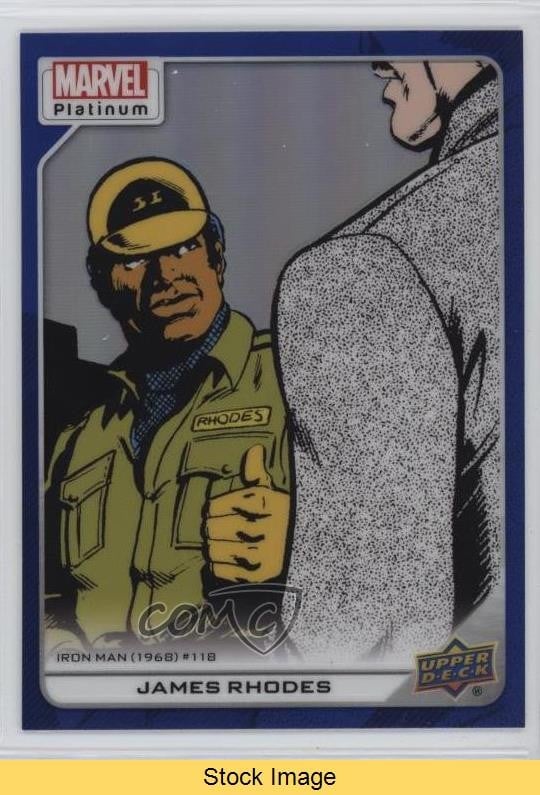 2023 Marvel Platinum High Series Blue Rainbow Rhodey Rhodes James #122 LEGGI 07w6