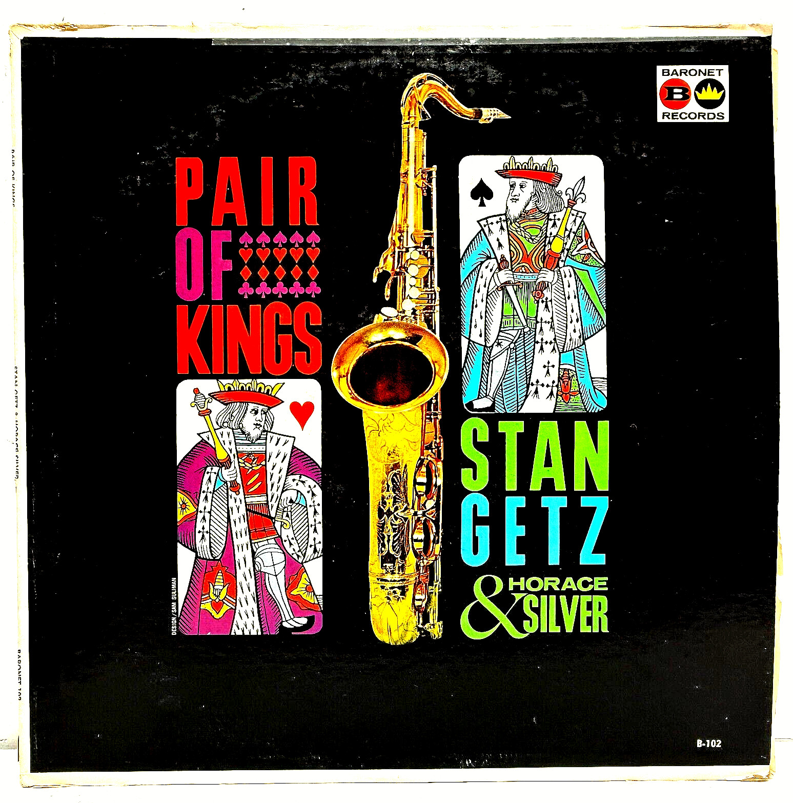Stan Getz & Horace Silver Pair Of Kings 1962 Vinyl Baronet Records 1st Press