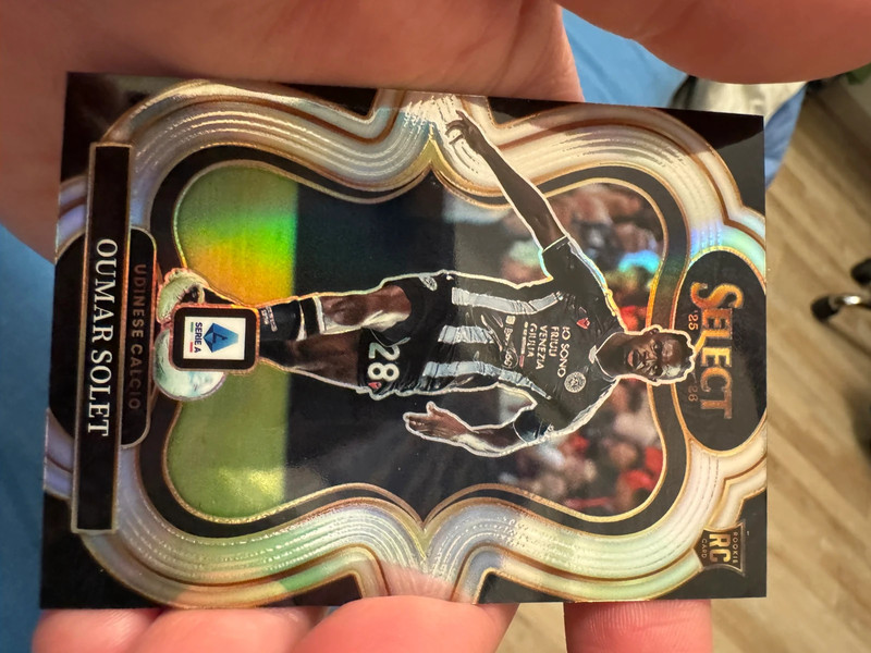 Oumar Solet RC Silver Prizm 2025/26 Panini Select Serie A errore di stampa
