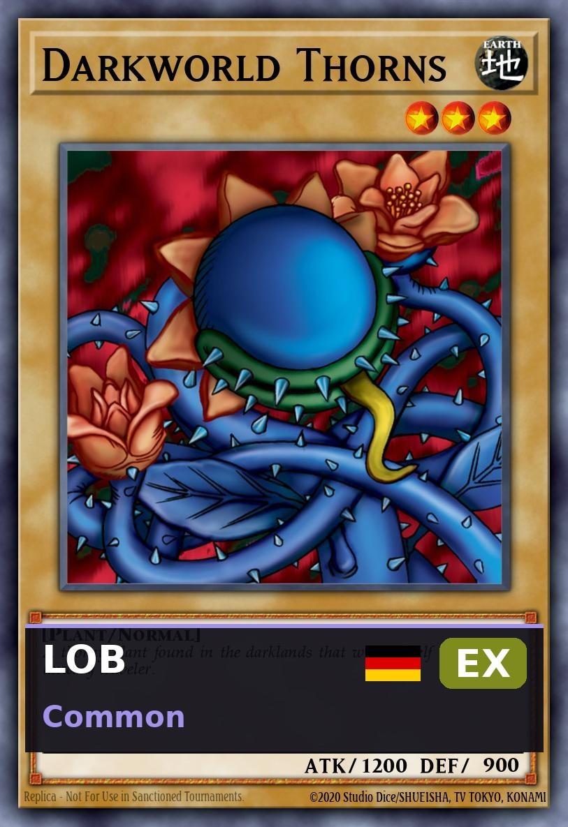 Finsterdornen LOB-092 EX DE Yu-Gi-Oh