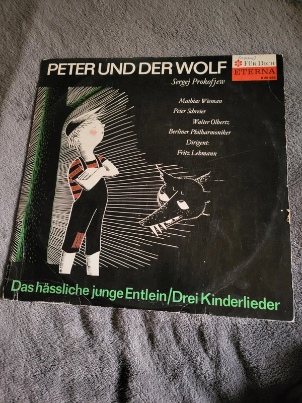 Sergej Prokofjews „Peter und der Wolf“ Schallplatte Vinyl