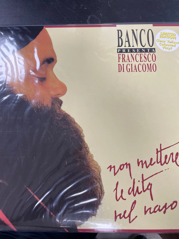 Banco lp non mettere le dita nel naso