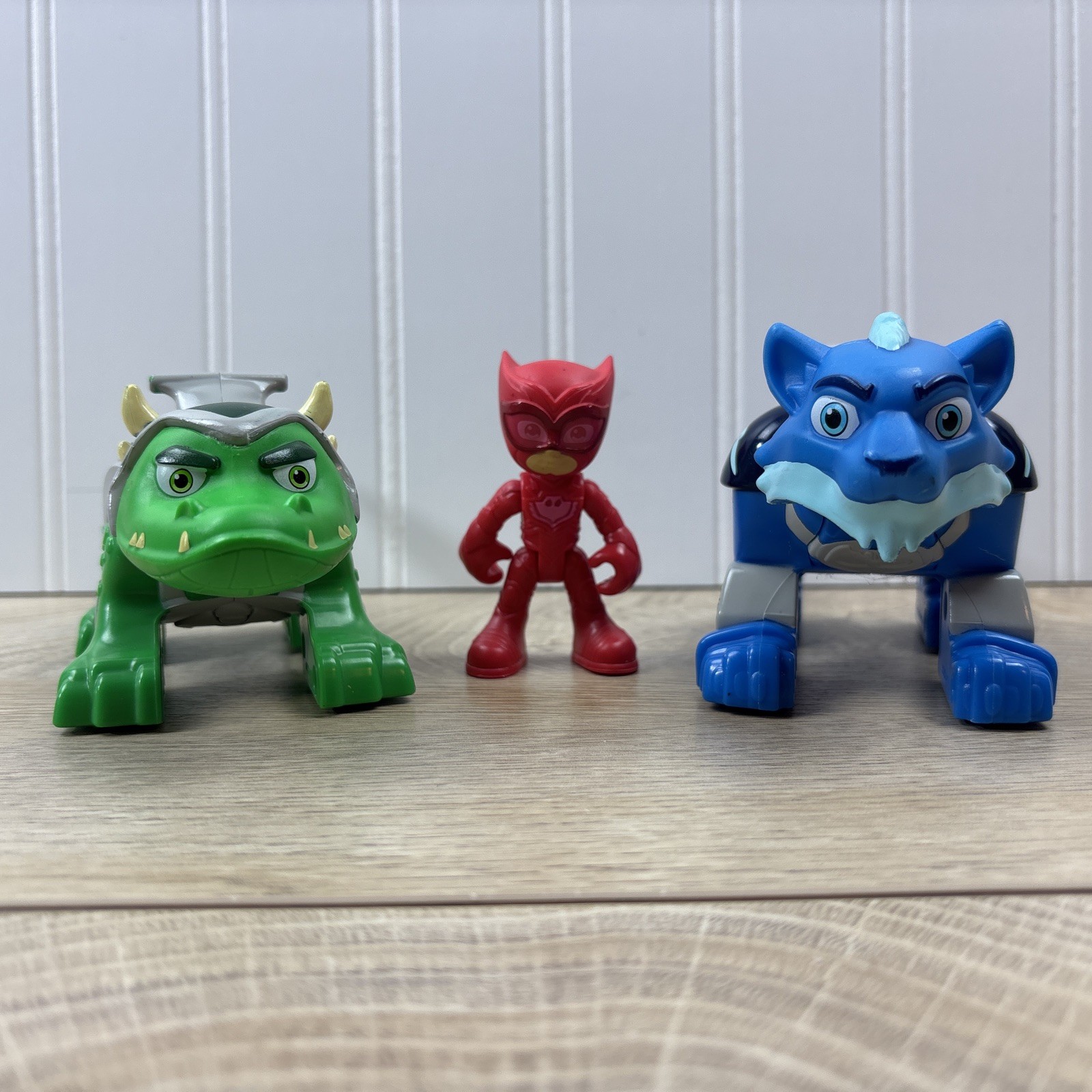 Figura PJ Masks Animal Power Gekko Lizard & Catboy Tiger Cat Vehicles & Owlette