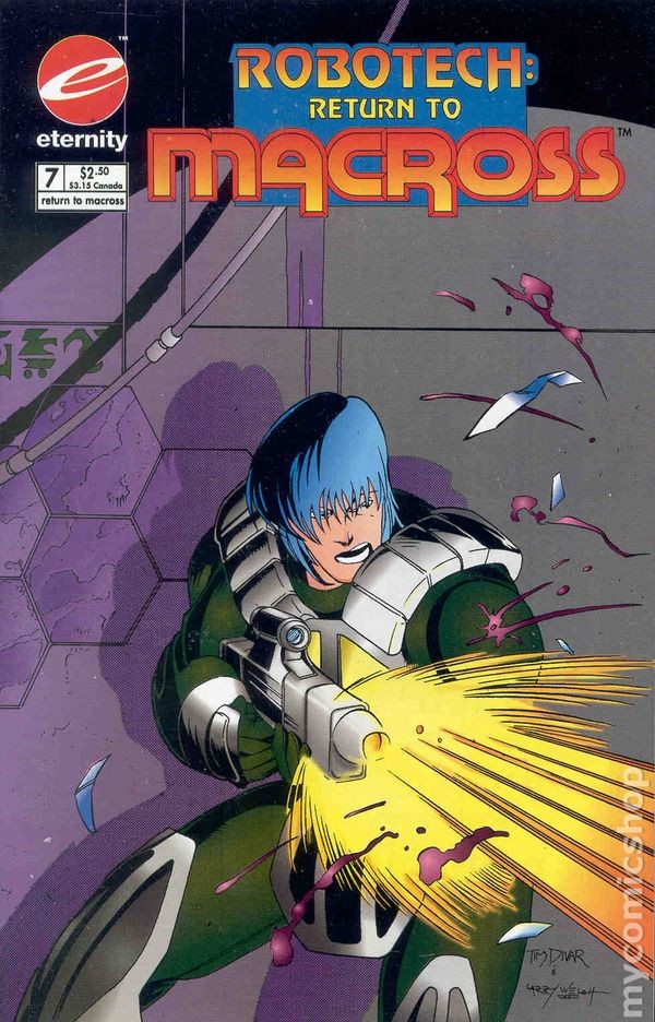 Robotech Ritorno a Macross #7 FN 1993 Immagine Stock