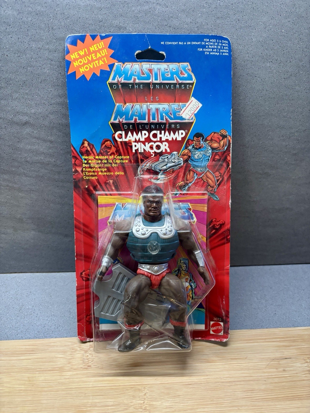 MASTERS OF THE UNIVERSE MATTEL CLAMP CHAMP PINCOR MOTU 1986 MOC PERFECT VINTAGE
