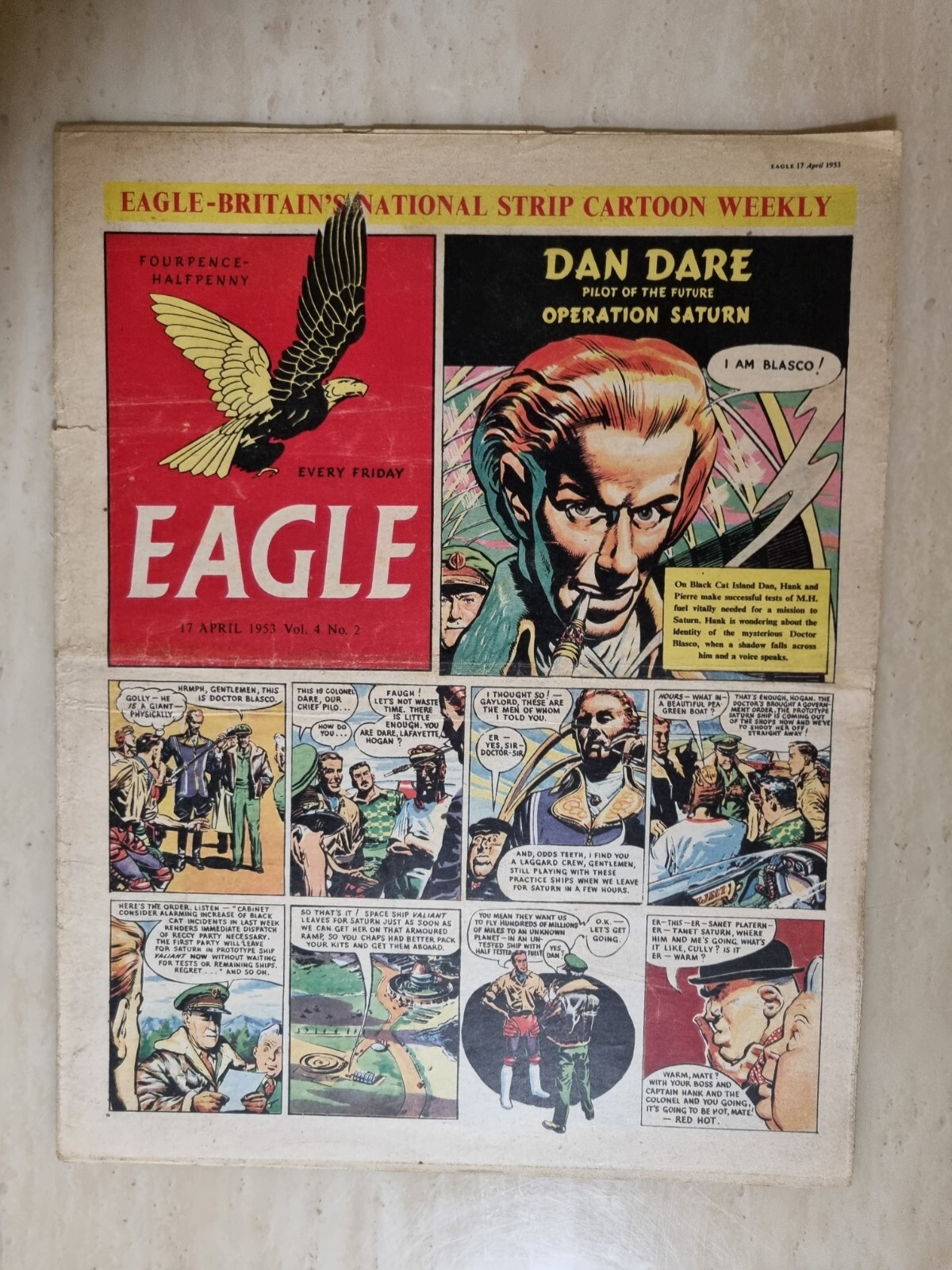Eagle Comic Vol 4 No 2, 17th April 1953 The Lambretta 125 1(D) Motor Scooter