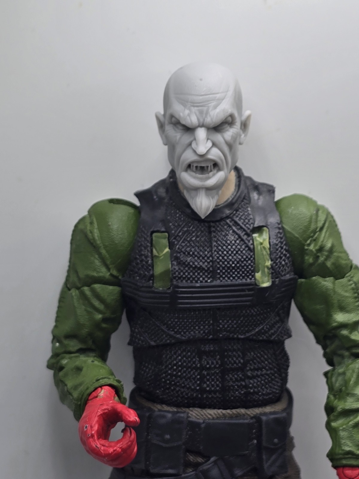 3d Printed GOD OF WAR GOATEE KRATOS HEAD#2 1:10 7" SELECT DC MULTIVERSE
