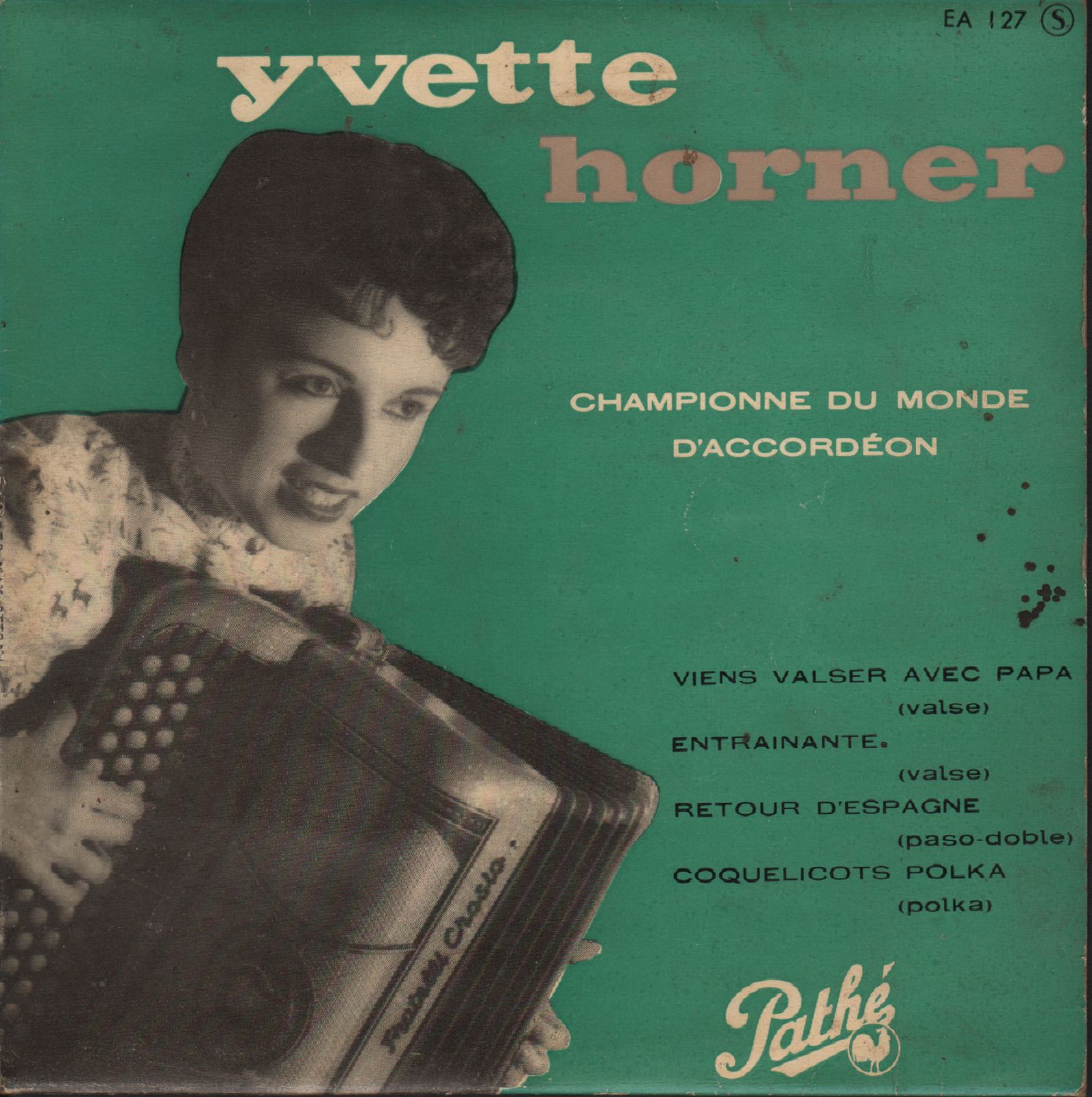 YVETTE HORNER  FRENCH EP - VIENS VALSER AVEC PAPA + 3