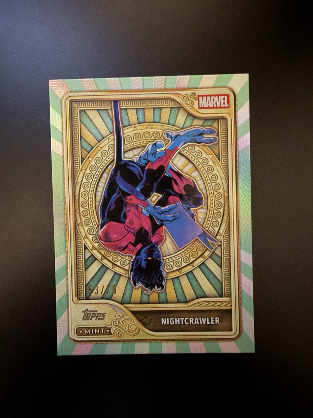 2026 Topps Marvel Mint Nightcrawler Gold Mint Foil #97 /75