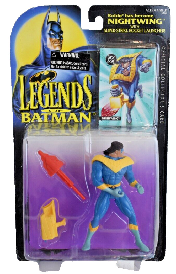 Legends of Batman Robin è diventato Nightwing Figure 1994 con lanciarazzi -Nuovo