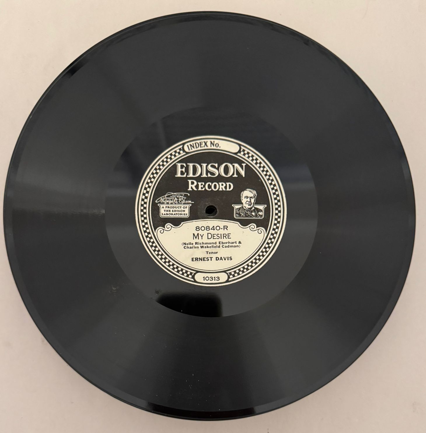 ERNEST DAVIS - MY DESIRE / SOMETIME - VINYL LP 10" - EDISON RECORD - VG+ - L2