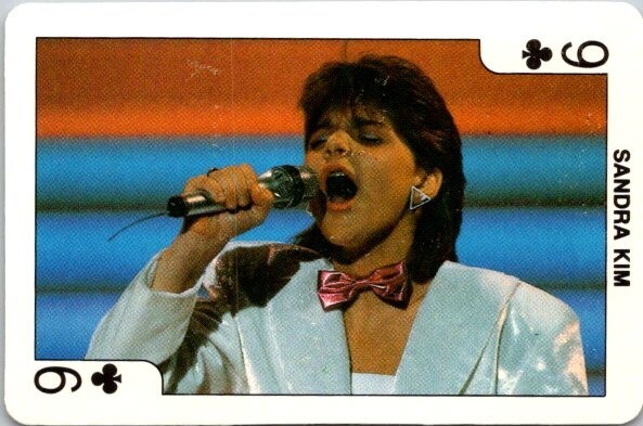 1986 Dandy  Rock'n Bubble Bubble Gum Sandra Kim Card