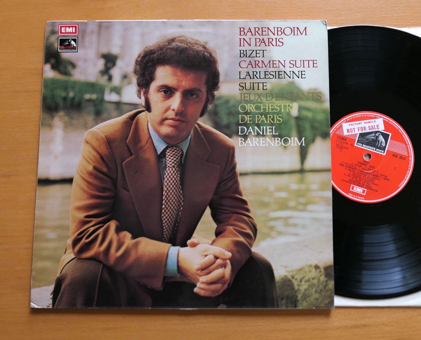 ASD 2915 FACTORY SAMPLE Barenboim In Paris Bizet Carmen Suite etc EMI 1st B/w NM