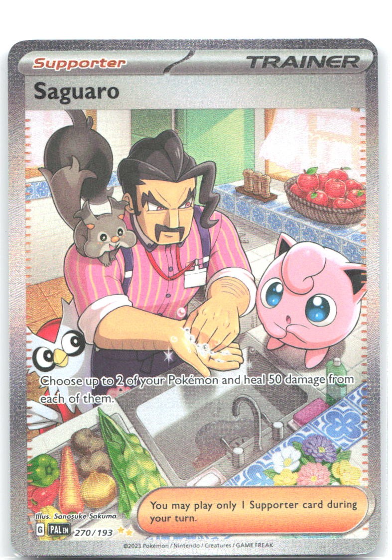 Saguaro illustrazione speciale rara SV02 Paldea evoluta 270/193 quasi nuova Sanosuke Sakuma