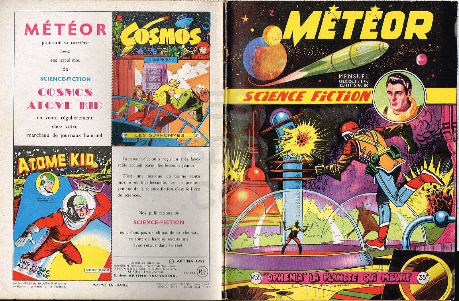 METEOR NUMERO 55  ARTIMA 1957