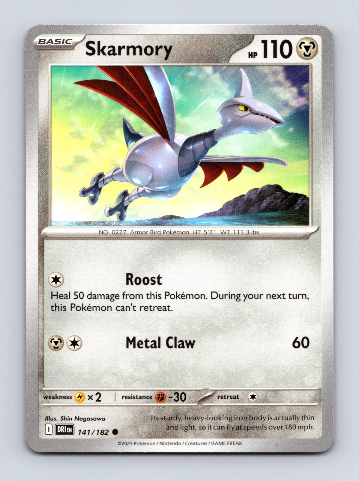 Skarmory 141/182 Pokemon Rivali Destinati Comuni quasi nuovo