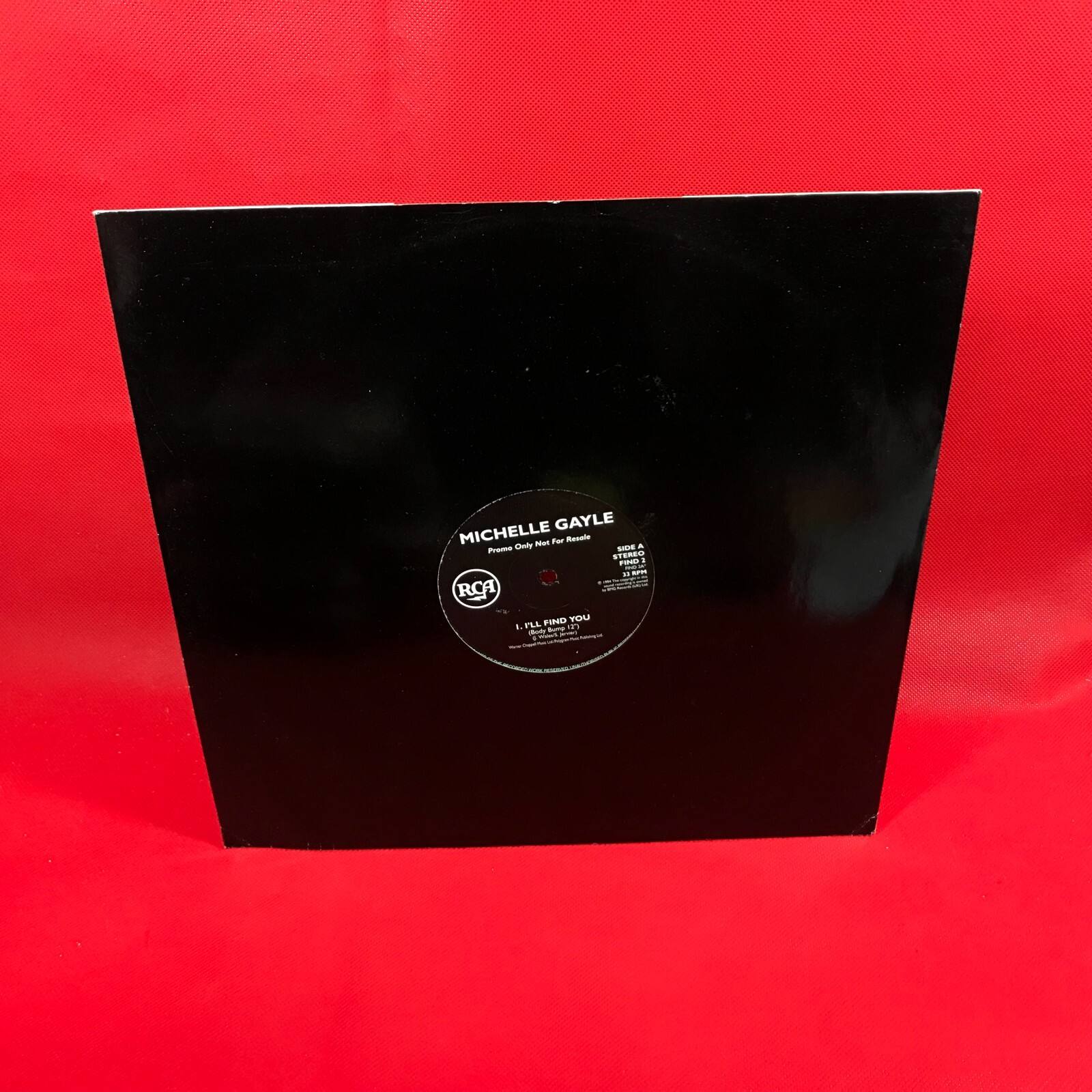 MICHELLE GAYLE I'll Find You - 1994 UK 3-track 12" 33 ⅓ RPM, Promo vinyl single