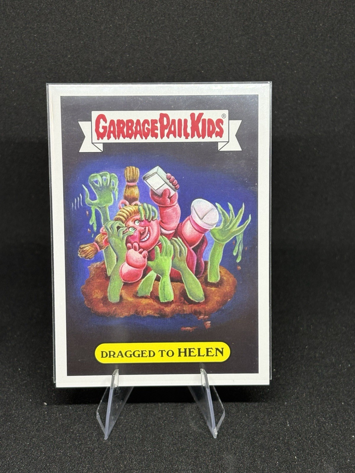 2017 GARBAGE PAIL KIDS SERIE 1 ADAM-GEDDON trascinato a Helen #4a
